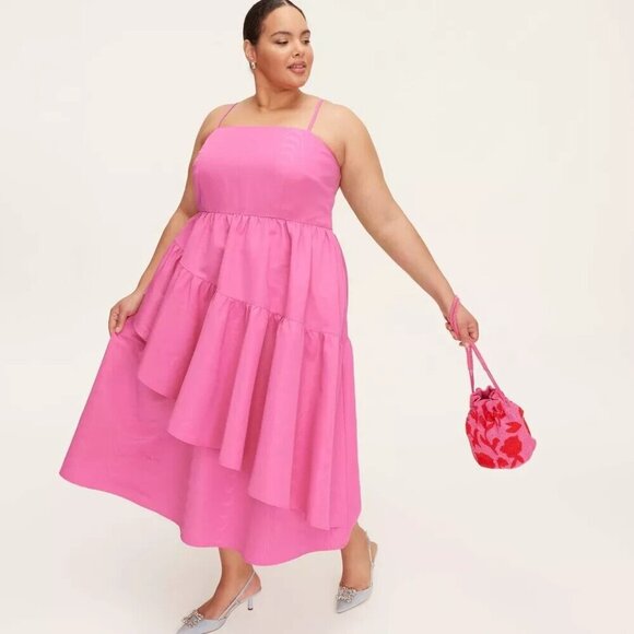 Size 1X 2X 3X | Women's Tiered Ruffle Midi Tank Dress kate spade ny x Target - Picture 8 of 9